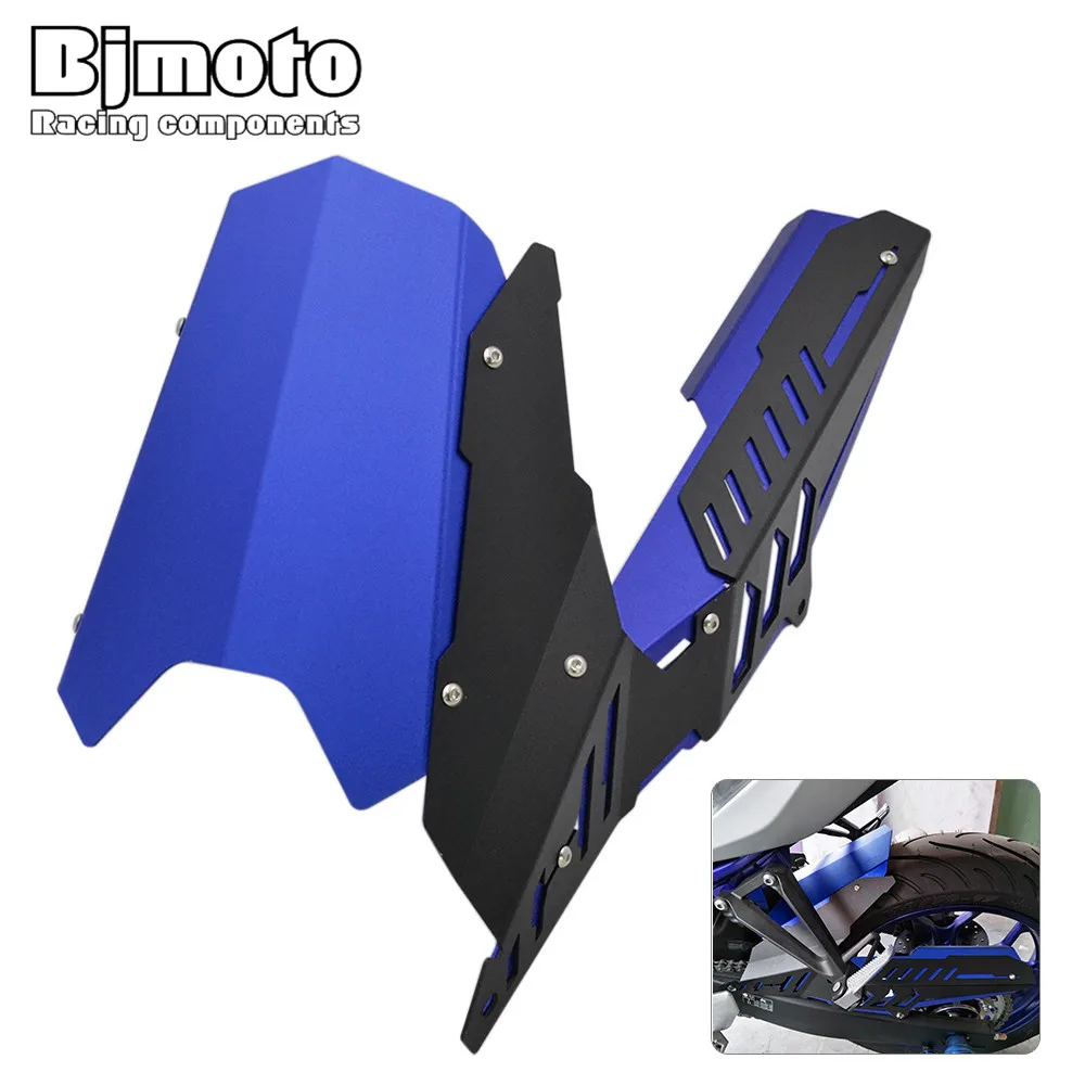Bjmoto For Yamaha YZF R25 2013-2020 YZF R3 MT 25 MT 03 2015-2020 Motorcycle bike Aluminum Rear chain guard cover Fender Mudguard