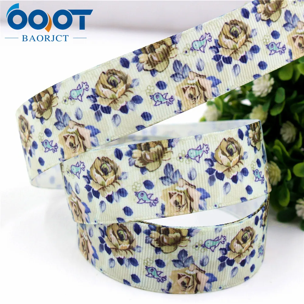 OOOT BAORJCT 175163 1 'ཕ мм корсажная лента с цветочным принтом DIY аксессуары для волос