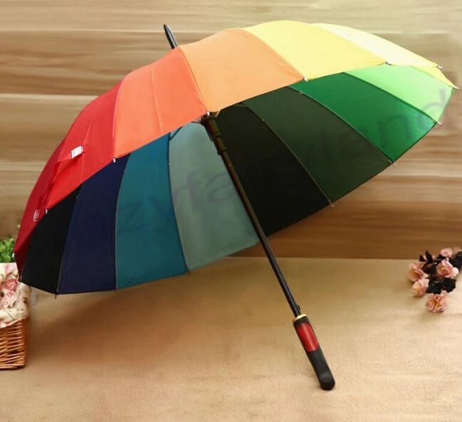 100 шт. Fedex Бесплатная оптовая продажа Радужный зонтик водонепроницаемый защита от