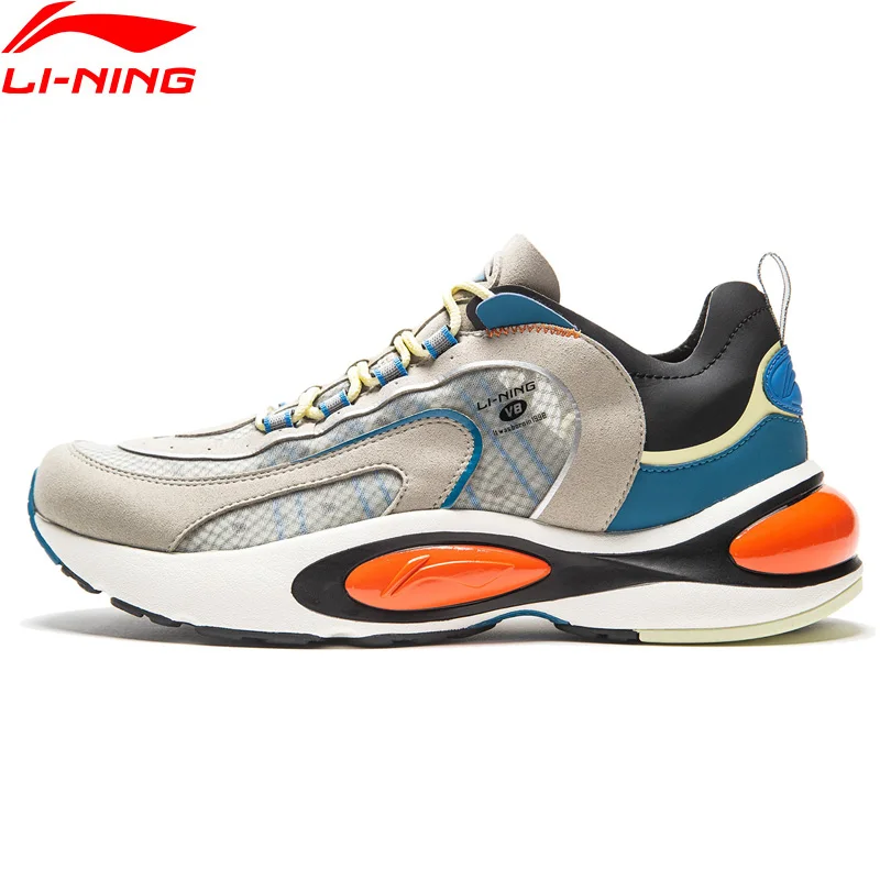 Li-Ning/мужские кроссовки V8 с подушкой, LN CLOUD LITE, Ретро стиль, дышащая подкладка, спортивная обувь для папы, кроссовки ARHP093 XYP913