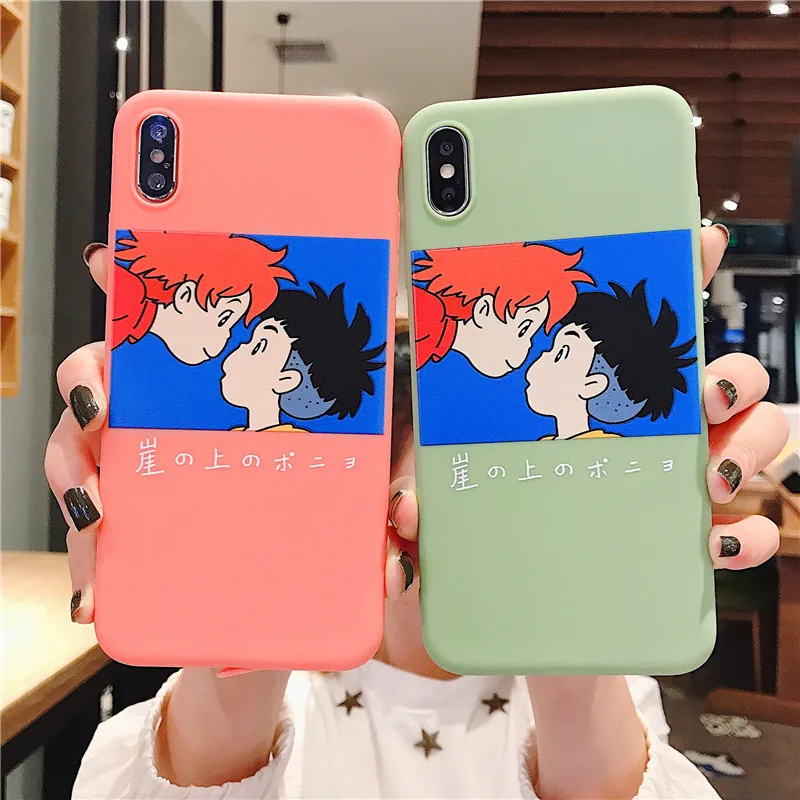 Милый sosuke ponyo Унесенные призраками аниме Ghibli Миядзаки чехол для телефона iphone XS XR 8