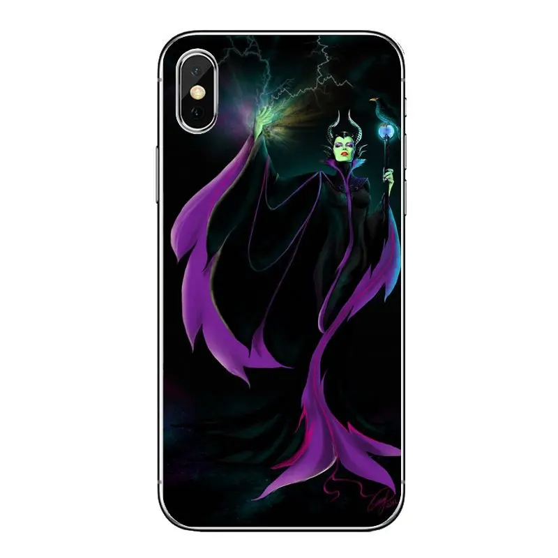 Sleeping curse Maleficent Stained Glass Art For Samsung Galaxy A5 A6 A7 A8 A9 J4 J5 J7 J8 2017 2018 Plus Prime Mobile Phone Case |