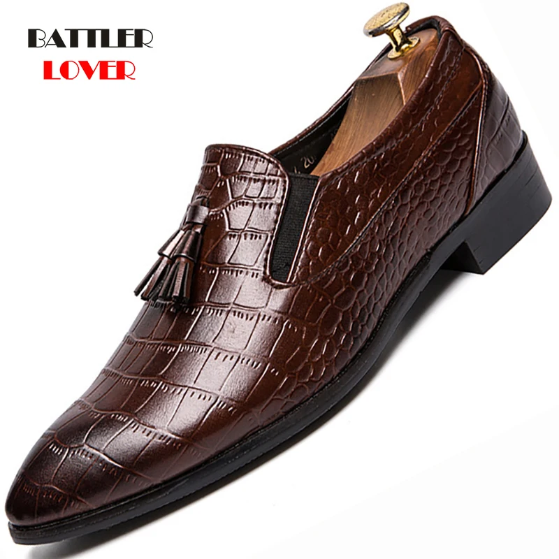 

Мужские модельные туфли из натуральной кожи, дизайнерские брендовые туфли, классические броги с бахромой, Мужская официальная обувь, обувь ...