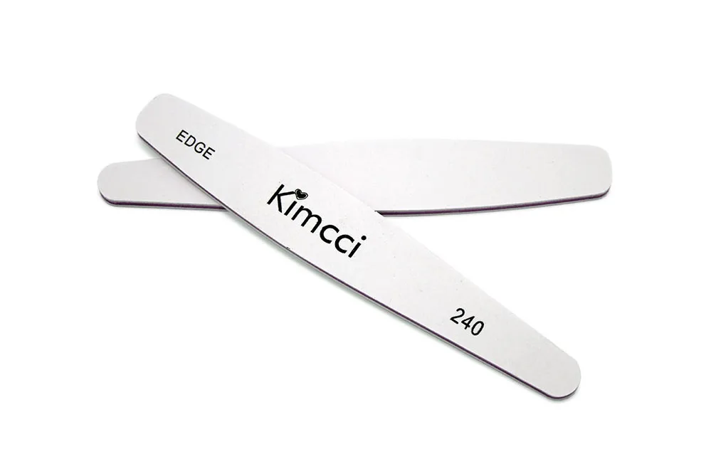 Kimcci 1 шт. Высококачественная Профессиональная пилочка для ногтей маникюрные инструменты двухсторонняя наждачная бумага тонкая буферная Полировка Ногтей салонные принадлежности