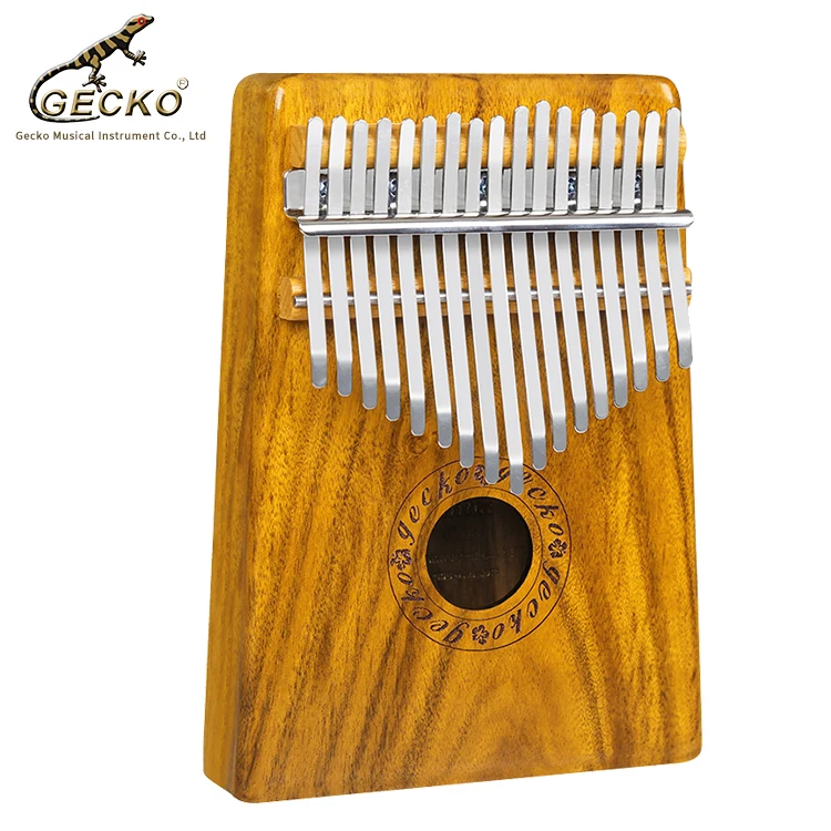 GECKO Kalimba 17 клавиш Акация(КоА) большой палец пианино и EVA высокая производительность защиты коробка, тюнинг молоток, профессиональные модели K17K
