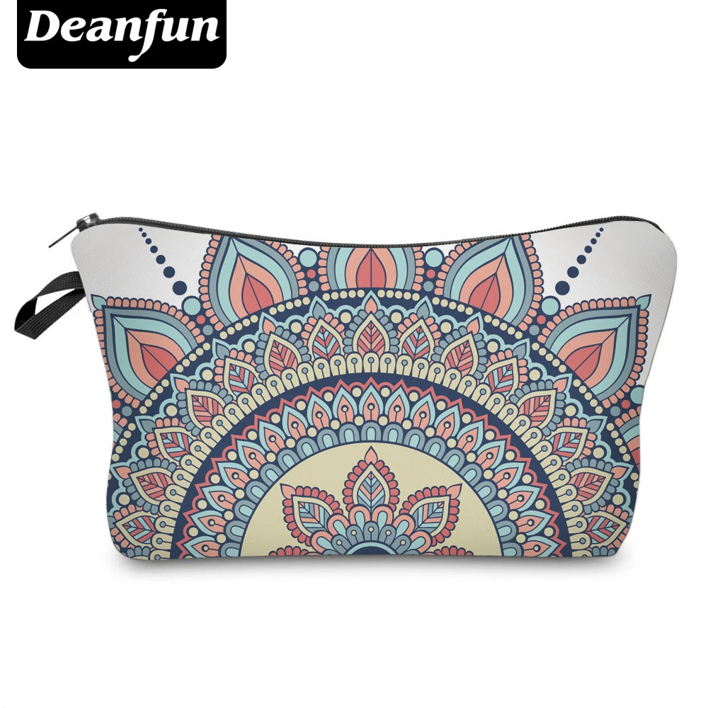 Винтажные косметички Deanfun с 3D принтом женские дорожные несессеры цветочным