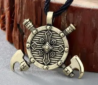 Gold Мужское ожерелье с топором Тора Викинга, женское серебряное Коловрат, славянские амулеты, молот Тора, крутящий момент, Мужская подвеска, ожерелье, ювелирное изделие для мужчин - Окраска металла: Gold