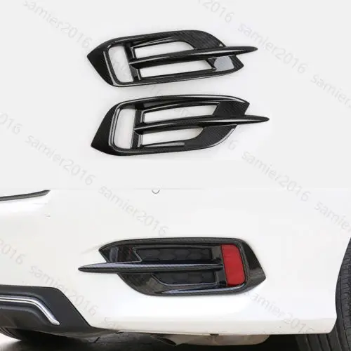 4x Carbon Fibber Color Fit For Honda Civic 16+ Front &amp Rear Fog Light Cover Trim | Автомобили и мотоциклы