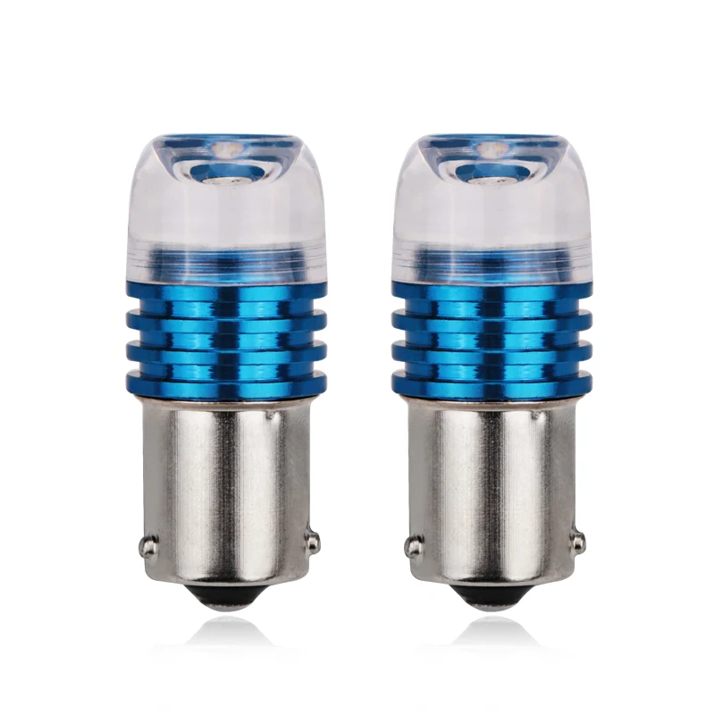 2 шт. Автомобильные светодиодные лампы 1156PY 7507 PY21W BAU15S 3W DC 12 В|blue light lamp|car lightlamp white |
