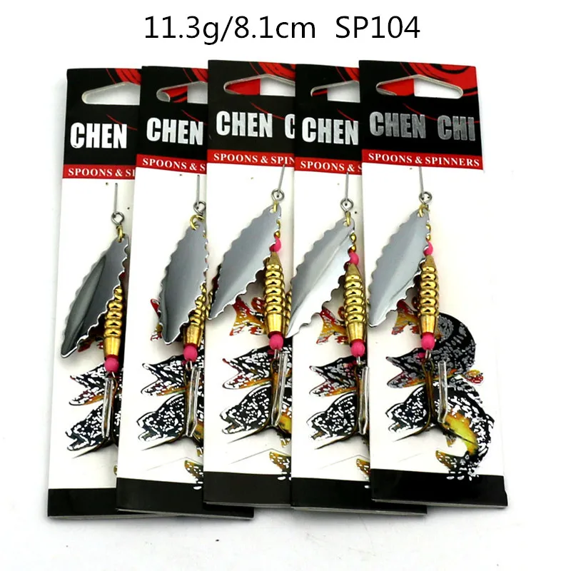5pcs hard metal sequin spinner spoon japan hook fishing baits wobble pike bass trout lures isca de pesca tackles | Спорт и
