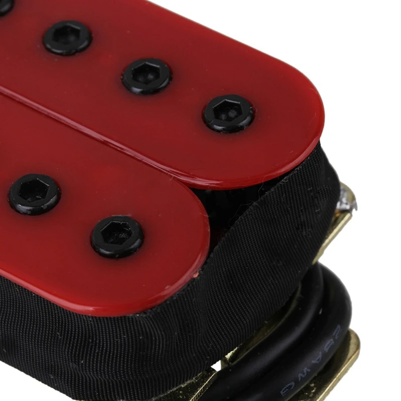 Керамический магнит красная Бесшумная Гитара Humbucker мост шеи Пикап Набор|Детали и