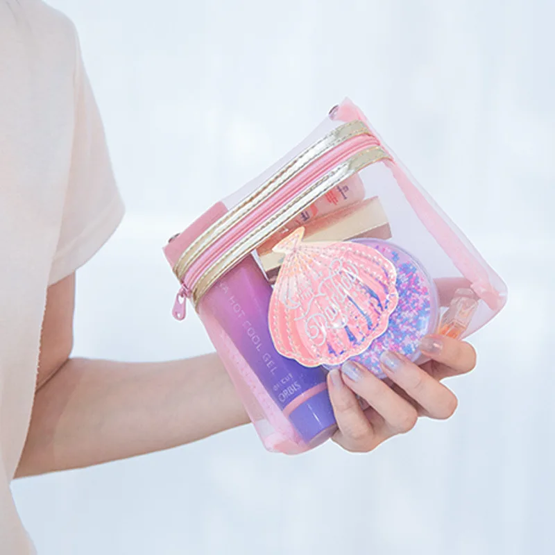 Milkjoy прозрачный Кошелек для монет с надписью и застежкой ПВХ сумка карт