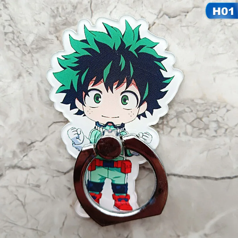 My Hero Academia All Might Bakugou Midoriya Todoroki Ring Stand Mount Holder Stent Mobile Phone Paste Stents