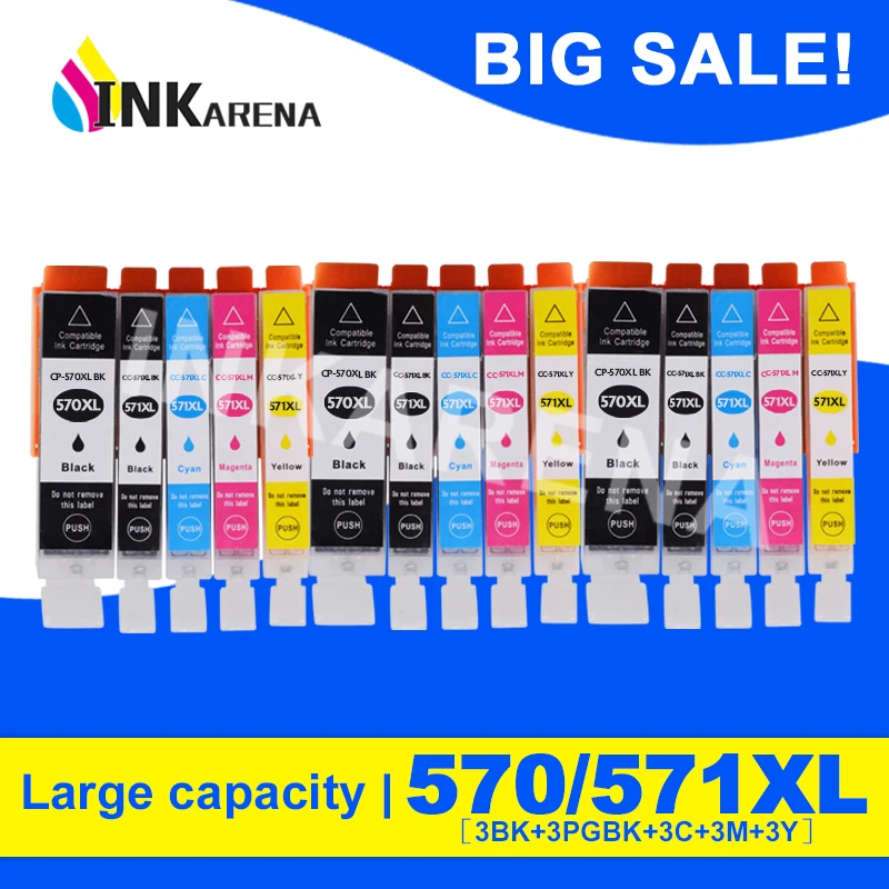

Full Ink Cartridges PGI570 PGI-570 For Canon PGI 570 CLI 571 Inkjet Cartridge PIXMA MG5750 MG6850 MG7750 TS5050 TS6050 Printer