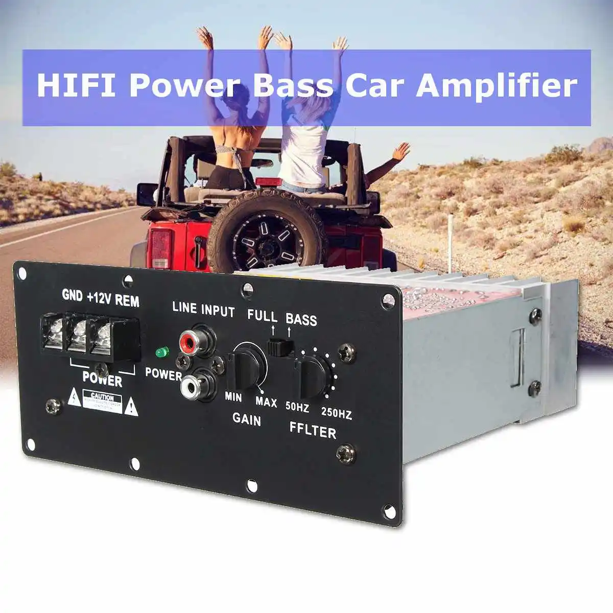100 Вт 12В Автомобильный Hi-Fi усилитель мощности басов Мощный 6-12 дюймов сабвуферы цифровой усилитель плата мини-усилителя