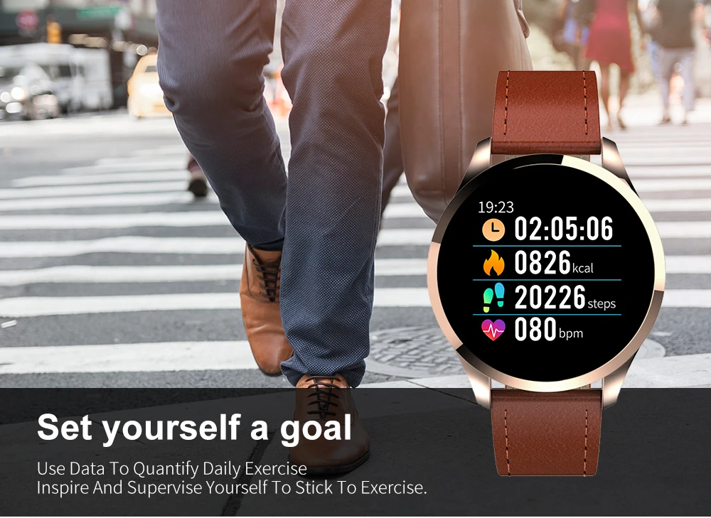 IP67 водонепроницаемые Смарт часы пульсометр кровяное давление HR датчик