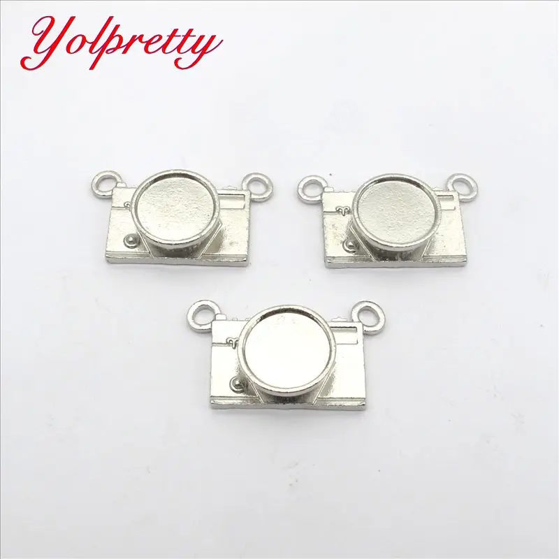 Yolprtty Originality dropshipping 1pcs 16mm Retro alloy camera Pendant Necklace accessories