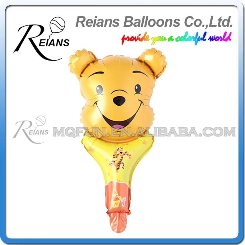 REIANS 51 см милый kawaii Мультфильм дети форма Винни голова ручной Алюминий фольга