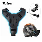 Аксессуары для GoPro Hero 10, 9, 8, 7, 6, 5, 4 Max, мотоциклетный шлем, фиксированный кронштейн, адаптер для DJI Action Yi Insta360 ONE R X