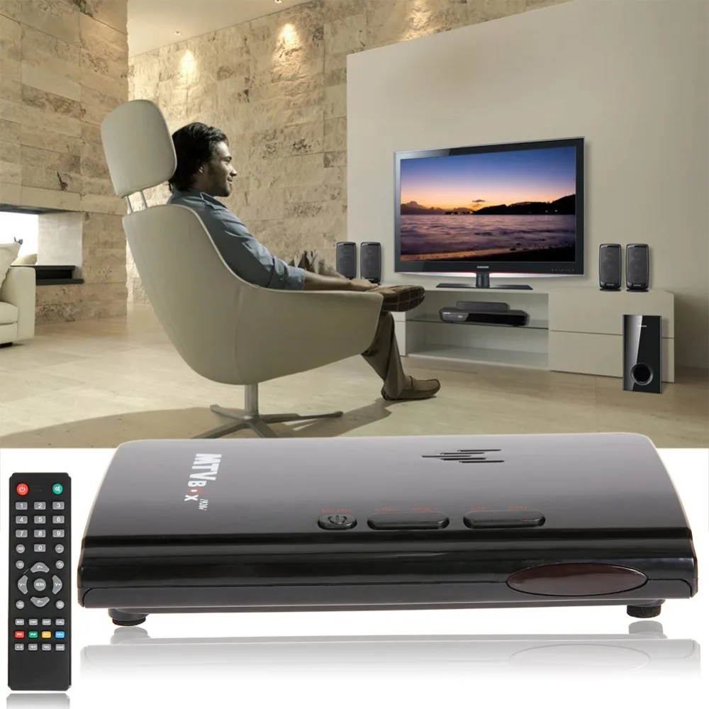 ТВ приставка м ТВ-тюнер с vga выходом HD 1080P ТВ-приставка для HD ТВ-каналов поддержка CRT/lcd/светодиодный дисплей(США