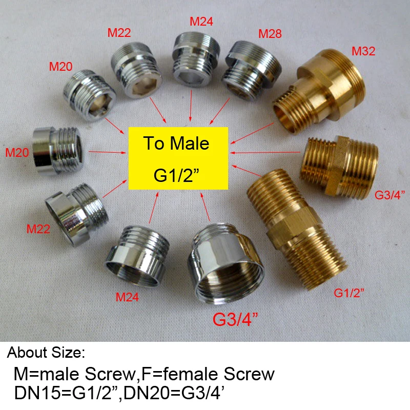 Адаптер к аэратору G1/2 &quot переходник для мужской и женской трубы аксессуары