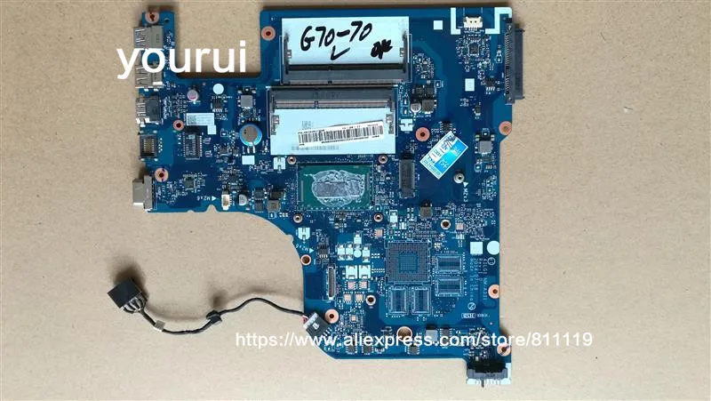Yourui AILG1 NM A331 для Lenovo Ideapad G70 80 материнской платы SR1DV 2957U DDR3L|Органайзеры кабеля| |