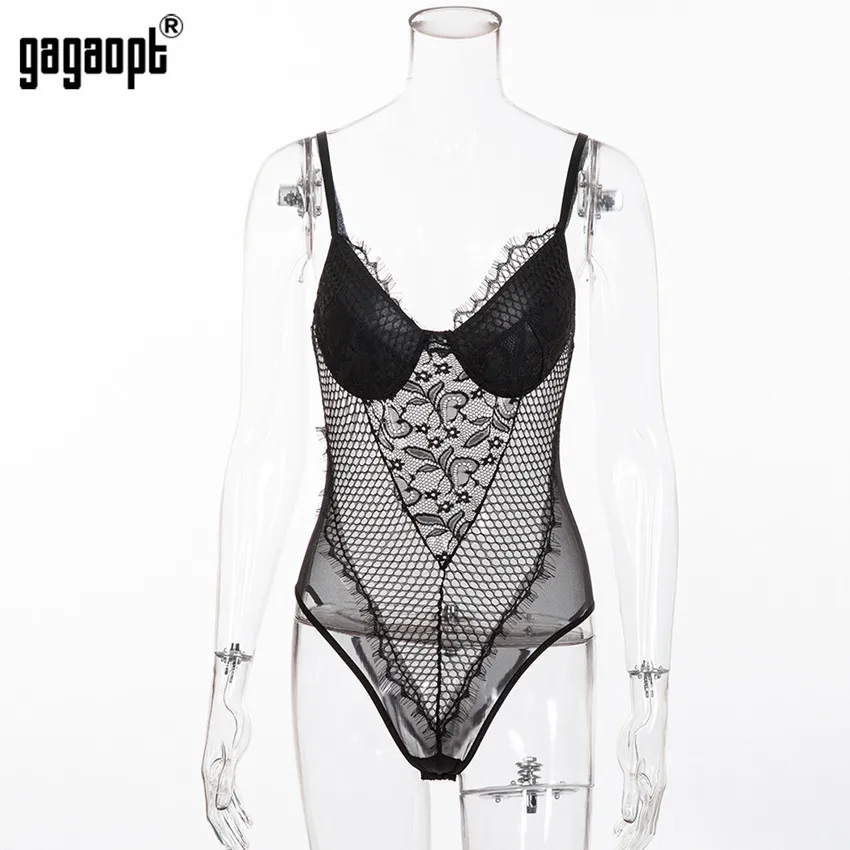 Gagaopt кружевной женский комбинезон с цветочной вышивкой, белый/черный сексуальный комбинезон, Летний комбинезон, уличная одежда