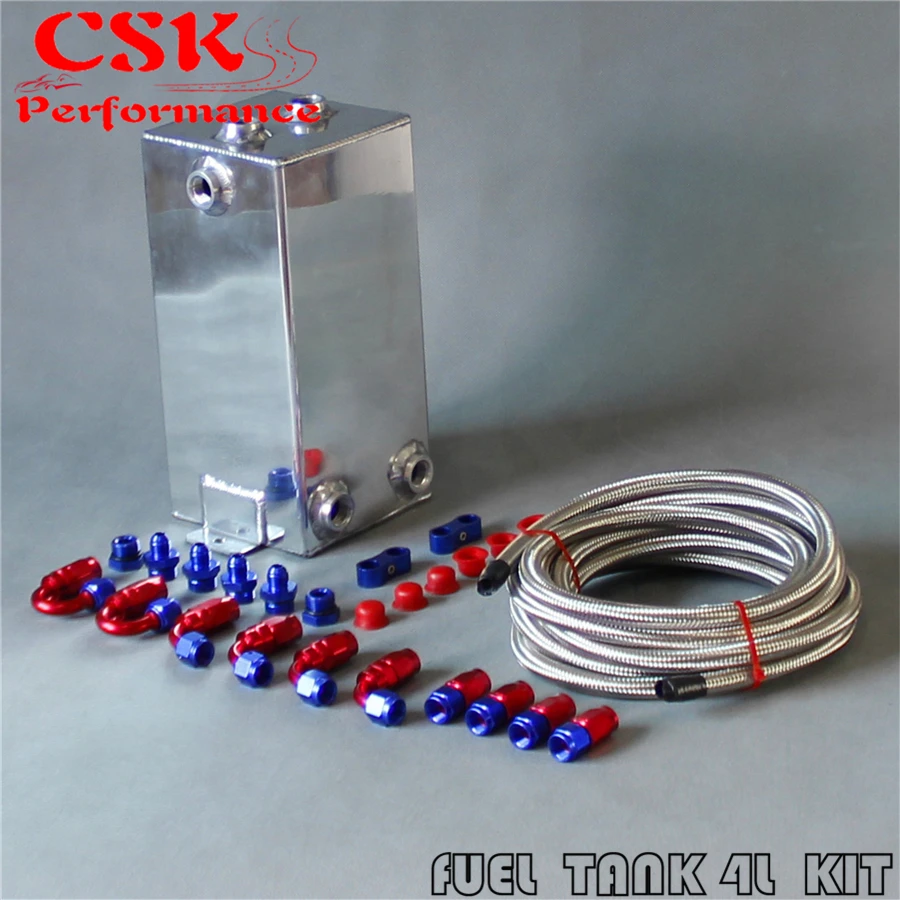 Алюминиевый резервуар для всплесков напряжения 4 л Универсальный топливный бак