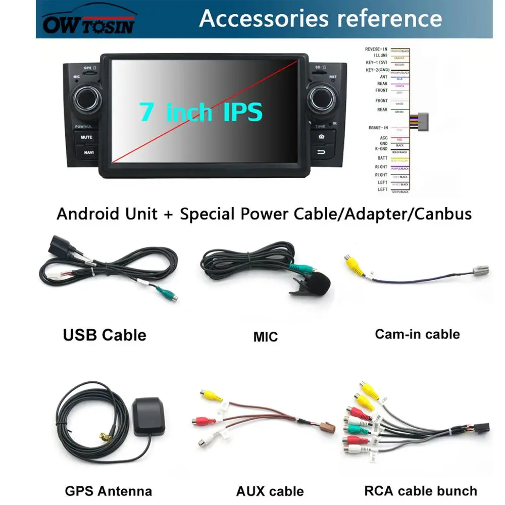 " ips 8 Core 4G Оперативная память+ 64G Встроенная память Android 9,0 автомобиль dvd-радио GPS для Fiat Linea 2007 2008 2009 2000 2010 2011 2012 2013 DSP CarPlay