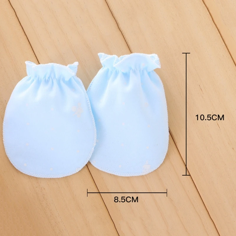 

2 Pair Baby Gloves Anti Scratch Face Hand Guards Protection Soft Newborn Mittens
