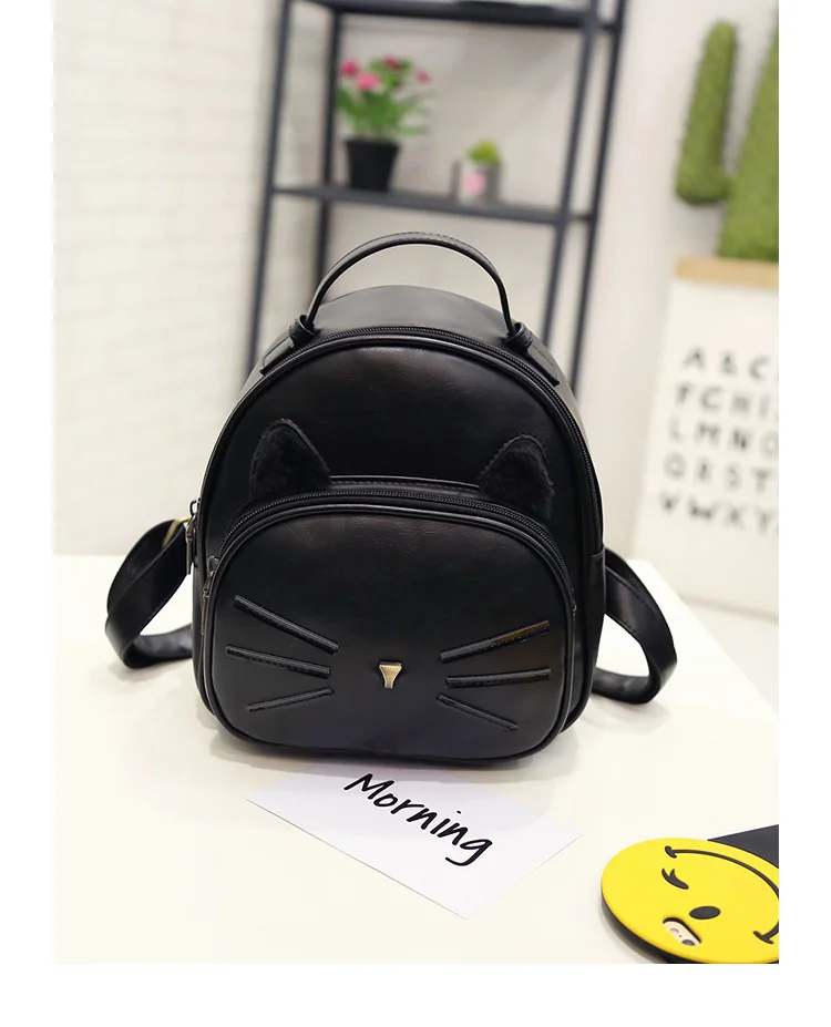Fzmбаи Mochila Mujer Ретро котенок шаблон Женский рюкзак корейская мода все-матч школьный рюкзак