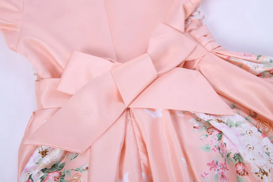 Cutestyles/ ; летнее платье с цветочным узором для девочек; грациозное платье для малышей с головной убор; Одежда для девочек; G-DMGD911-1105