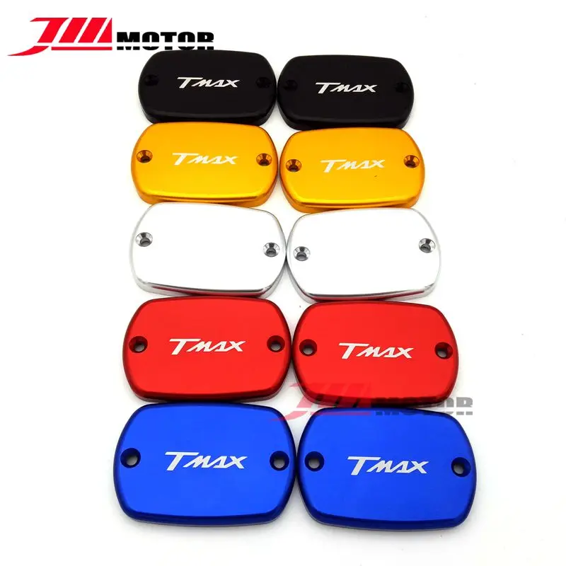 

Motorcycle Brake Fluid Fuel Reservoir Tank Cap Cover For YAMAHA T-MAX 500 TMAX 530 Aluminum Motorbike Cover 5 Colors for options