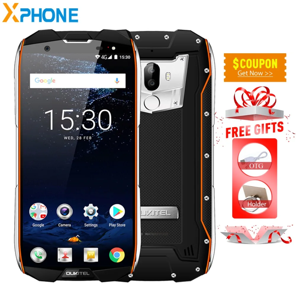 Oukitel WP5000 смартфон с 5 7 дюймовым дисплеем восьмиядерным процессором MTK6763 ОЗУ 6 ГБ