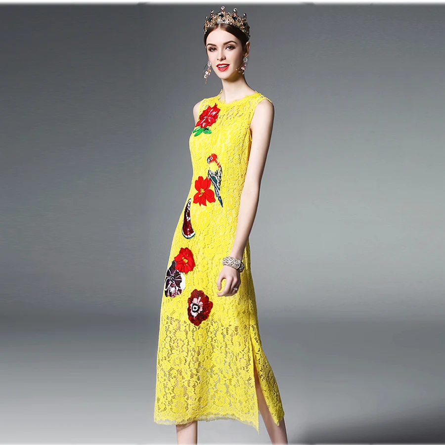 Кружево пикантные Платья для женщин Лето 2017 без рукавов выдалбливают Мода