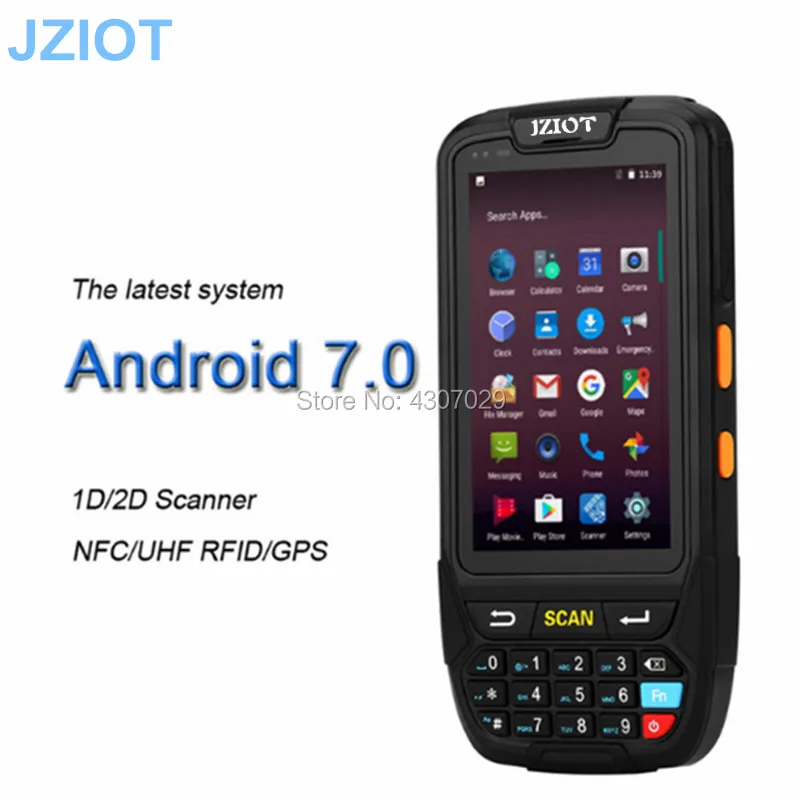 Портативный сборщик данных Android pda Прочный 2D считыватель штрих-кодов NFC android mobile PDA