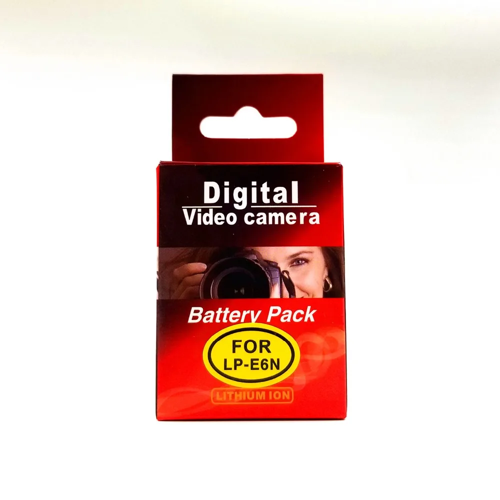 WHCYonline 1865 мАч LP E6N LPE6N батарея для цифровой камеры Canon EOS 5D2 5D3 7D 6D 70D 60D Mark II III LC