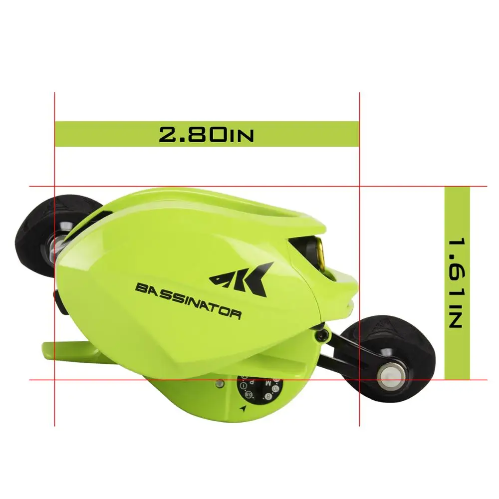 KastKing Bassinator Elite Baitcast Рыболовная катушка 10 + 1 шарикоподшипники алюминиевая рама