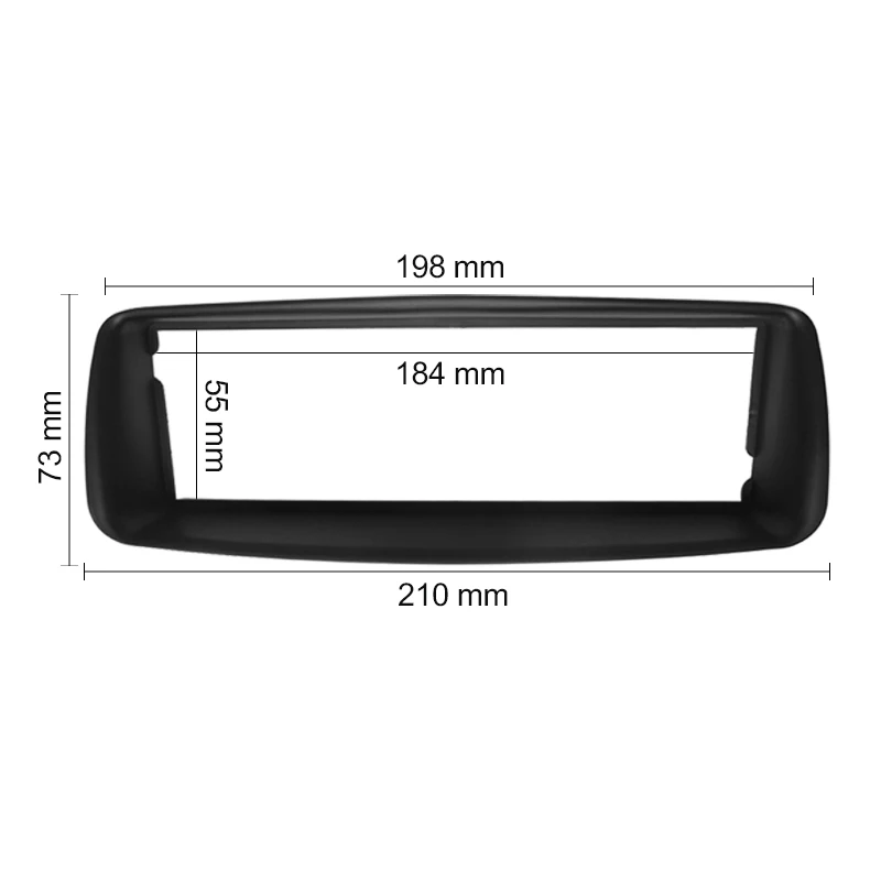 184X55 mm Одна Din аудио панель для CITROEN C1 TOYOTA Aygo Ab PEUGEOT 107 радио CD gps DVD стерео CD панель накладка комплект рамка - Название цвета: 184X55 mm