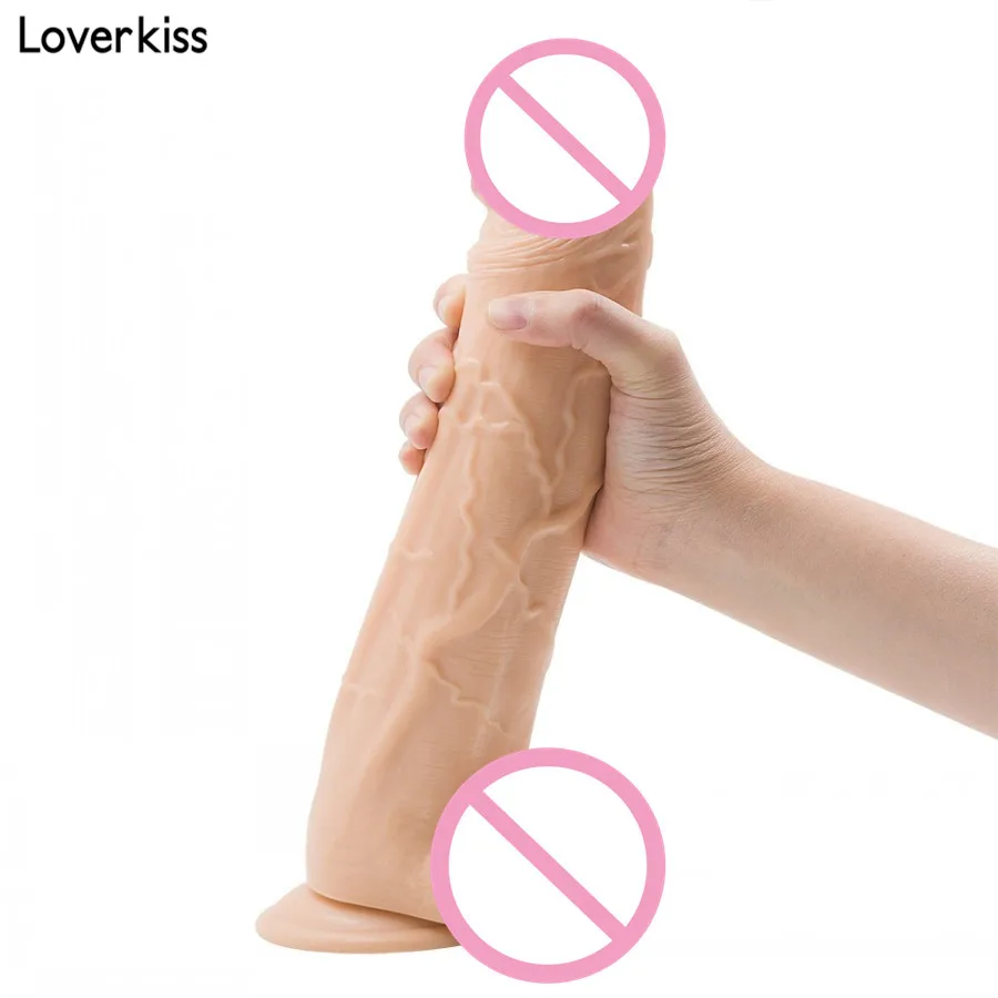 Loverkiss длинный реалистичный огромный фаллоимитатор с присоской 12 6*2 2 дюйма
