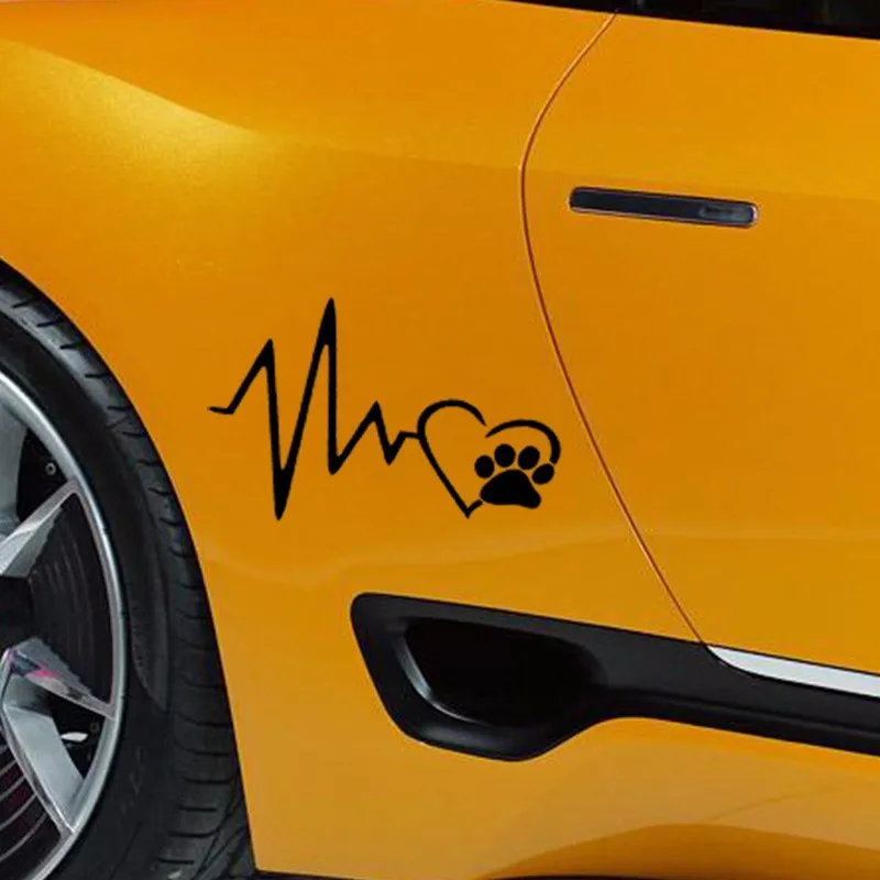 Автомобильный Стайлинг наклейка на автомобиль с изображением сердечного ритма