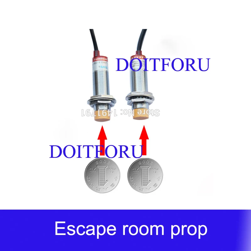 

Escape room props Metal Sensor touch all metal sensors at the same time to unlock room escape game puzzle prop