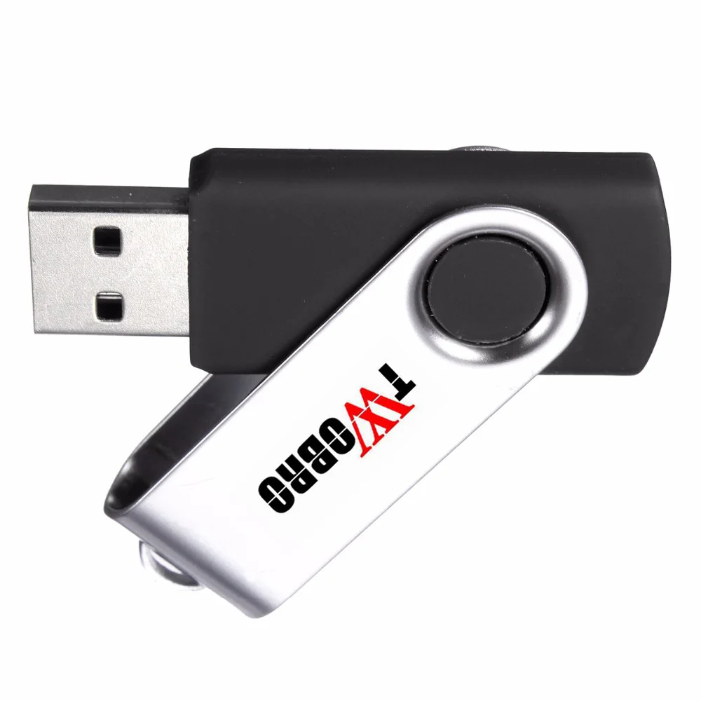 Twobro многоцветный вращающийся флешки 16 ГБ 32 64 USB флешка 2 0 8 4 1 ключ кулон накопитель