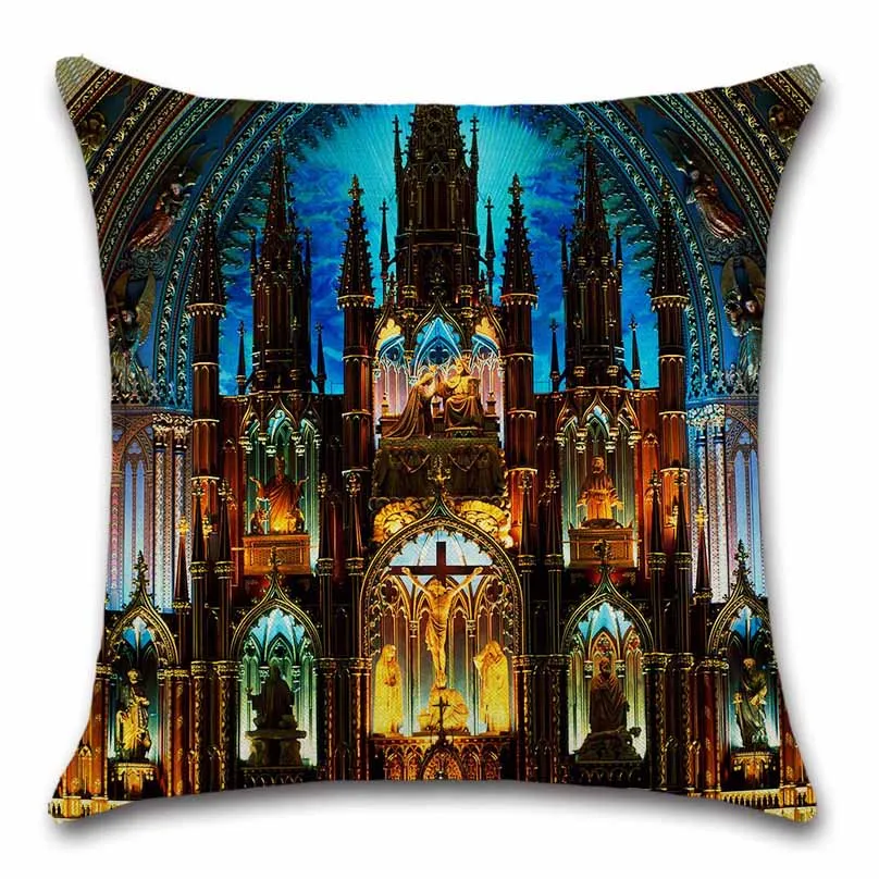 Свадебный чехол для детской подушки с изображением Парижа|Наволочки| |