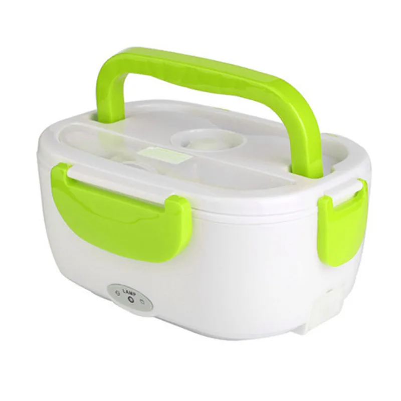 Electric Heating Lunch Box with Spoon Food Container Auto Car Rice Warmer For School Office Home Dinnerware | Дом и сад