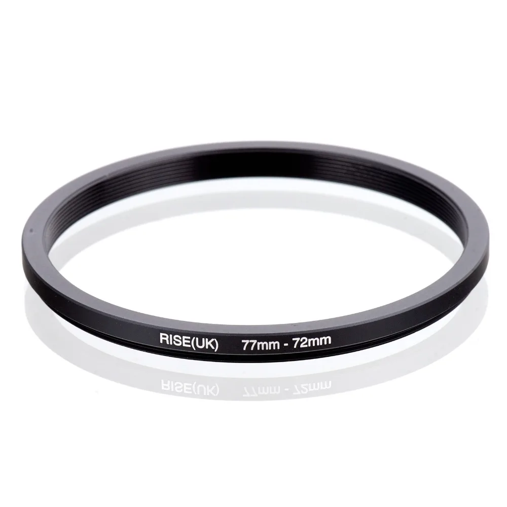 

RISE(UK) 77mm-72mm 77-72mm 77 to 72 Step down Ring Filter Adapter black