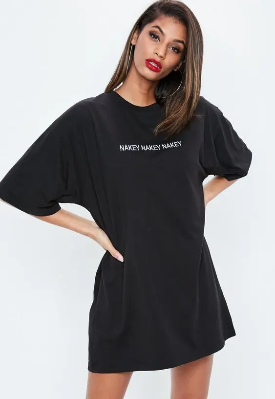 Shirtkleid mit Nakey длинная рубашка для сна монограмма ночная женская в эстетике tumblr