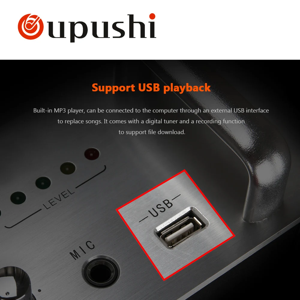 Усилитель OUPUSHI PV 3.0A 4 zone 300W с USB/LED проигрывателем|300w amplifier|design amplifieramplifier a |