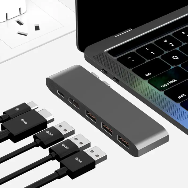 USB-C к HDMI адаптер Thunderbolt 3 usb type C концентратор подключающийся аппаратный ключ с PD TF