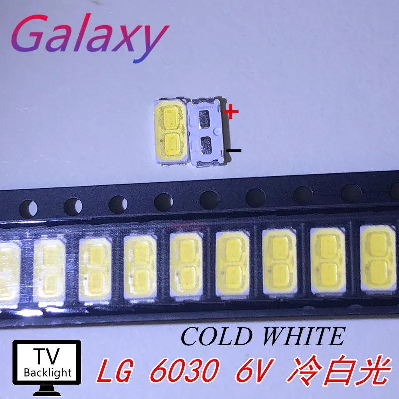 Для 500 шт. LG SMD СВЕТОДИОДНЫЙ 6030 6V 1W холодный белый для подсветки телевизора